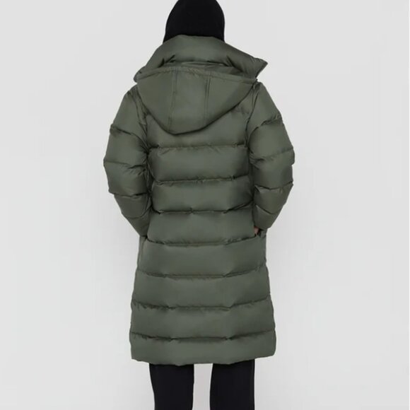EUC Oak + Fort Long Puffer Jacket - Picture 3 of 7